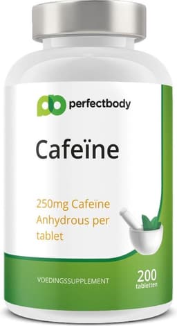 Cafeïne Tabletten - 200 Tabletten - PerfectBody.nl — thumbnail 6
