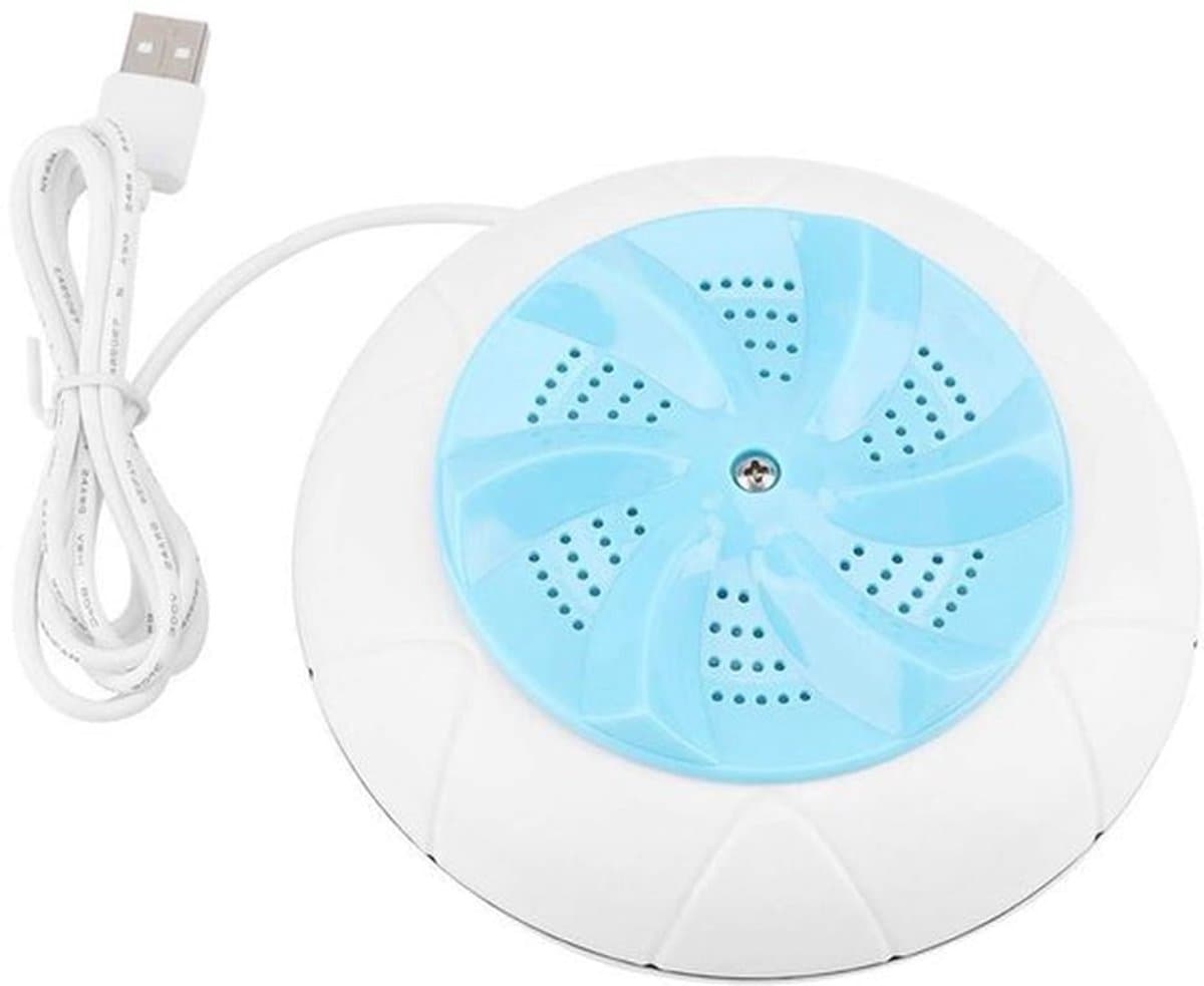 Mini ultrasone turbine wasmachine, draagbare wasmachine, multifunctionele reiswasmachine, wasmachinereiniger voor kleding, fruit en groenten (blauw) — afbeelding 1