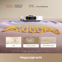 Dreame L10s Ultra Gen 3 Set – Robotstofzuiger met Dweil - 25.000 Pa Zuigkracht - Automatische Leeg- & Zelfreinigende Dweilfunctie - Custom Clean™ Technologie - Slimme zijborstels — thumbnail 4