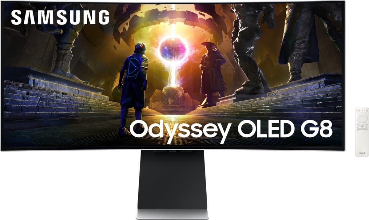 Samsung Odyssey G8 LS34DG850SUXEN- OLED Ultrawide WQHD Gaming Monitor - 175Hz - 34 Inch — afbeelding 1