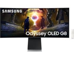 Samsung Odyssey G8 LS34DG850SUXEN- OLED Ultrawide WQHD Gaming Monitor - 175Hz - 34 Inch
