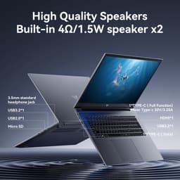 ACEMAGIC AX18Pro 18.5 Zoll FHD Laptop Computer - Ryzen 4300U Prozessor tot 3.7GHz（Beat 3500U/N95/N97）- 16GB DDR4 512GB SSD Notebook - WiFi 5 - BT5.0 - 3*USB3.2 — thumbnail 5