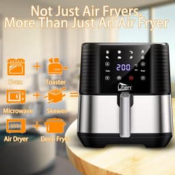 Olievrije Airfryer 5,5L met Touchscreen en 7 Kookprogramma's — thumbnail 4