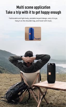 Bluetooth speaker - Muziek box - TG117 - 10 watt - Zwart — thumbnail 9