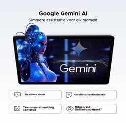 POCKAM P11 Pro - Tablet - 48 GB RAM (8+40 GB) + 128 GB ROM (2 TB/TF) - 11 inch FHD+ 90 Hz - Android 16 - 8800 mAh/18 W - T7250 - Dubbele luidsprekers - Gemini AI - Face ID - Widevine L1 - Complete accessoirebundel met toetsenbord en stylus - Grijs — thumbnail 9