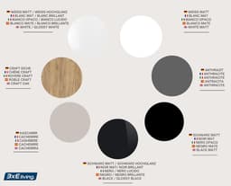 Tv-meubel 100 cm - Kast met plank - Woonkamer opbergen - Met metalen poten - 100x32x52 cm - Kasjmier — thumbnail 3