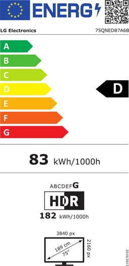 LG 75QNED87A6B - 75 inch - 4K QNED evo - 2025 — thumbnail 2