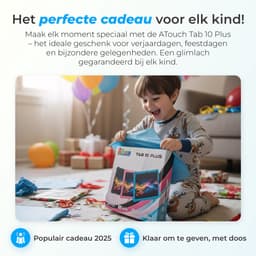 ATouch Kindertablet Tab 10 Plus – Kindertablet Vanaf 3 jaar – Kindertablets 2026 Model – 10 Inch Kids Tablet – Android 15 – Kinder Tablet – Inclusief 64GB+64SD & Screenprotector - Blauw — thumbnail 3