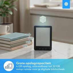 eReader 6 Inch - Ebook Reader - E-Reader met Backlight - 17H Schermtijd - 4GB - Zwart - Silvergear — thumbnail 8
