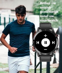 Belesy® Contact - Smartwatch Dames – Smartwatch Heren - Horloge – Stappenteller - Bloeddruk - 1.3 inch - Kleurenscherm - Full Touch - Bluetooth Bellen - Zilver - Staal - Moederdag — thumbnail 7