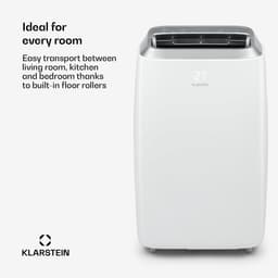 Klarstein Mobiele airconditioner met luchtafvoerslang, 4-in-1 airconditioner met ventilator, luchtontvochtiger & nachtmodus, Kleine & draagbare airconditioner voor thuis & op kantoor, Laag verbruik, 12000 BTU,5 kW voor 56 m² - Afstandsbediening — thumbnail 4
