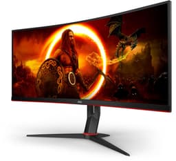 AOC CU34G2XP - Curved Ultrawide Gaming Monitor - HDR400 - USB-hub - 180hz - 34 inch — thumbnail 4