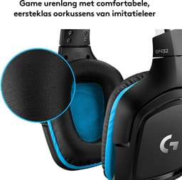 Logitech G432 - Bedrade Gaming Headset - Multiplatform - Blauw — thumbnail 7