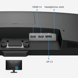 BenQ Full HD 24 inch Monitor GW2490 - 100Hz - IPS Computerscherm- Full HD - 99% sRGB - EyeCare Beeldscherm Computer - 2 x HDMI - 1 x Display Port - 2 x 2W ingebouwde speakers — thumbnail 3