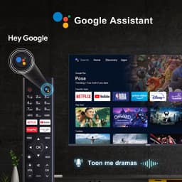 TuTu Android Smart TV - LED UHD 4K - 55 inch/140 cm - Frameless Design - Tripple Tuner DVB-T/T2/S/S2/C - HDMI x3, USB x2, CI+ - Voice Controle & Streaming apps - Geassembleerd in Eindhoven - TUS55UD1A — thumbnail 6