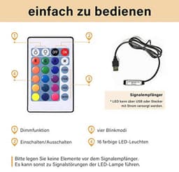 Tv-kast 160 cm met 16 kleuren LED-verlichting, hoogglanzend zwart, hangend/staand, geschikt voor televisies tot 65 inch — thumbnail 6