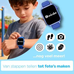 Wiesba WB13 Pro - smartwatch kinderen - gps horloge kind - kinderhorloge bellen - gps tracker kinderhorloge - kinderhorloge met gps - kinderhorloge - Blauw — thumbnail 7