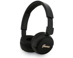 Guess Script Metal Logo Headphone - Geschikt voor Bluetooth Smartphones - Zwart
