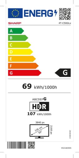 Sharp 50GL4260E - 50 inch - 4K UHD LED TV met Google TV — thumbnail 12