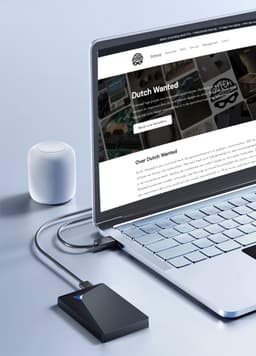 Dutch Wanted Space Draagbare HDD Externe Harde Schijf - Snelle writing speed - 500GB aan Solide State Opslag - Plug and play - Portable storage - Opslag extern pc of laptop - USB 3.2 - Harde schijf expansion — thumbnail 7