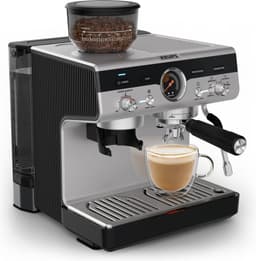 Krups Precision XP801T10 - Pistonmachine - Ingebouwde bonenmaler - Professionele Accessoires - 3,5L Waterreservoir - RVS - Geschikt voor Espresso, Cappuccino en Americano — thumbnail 4