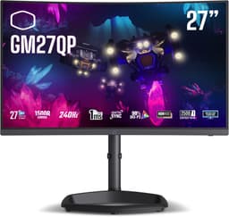 Cooler Master GM27QP-EK - LED-Monitor 27'' VA - Curved (1500R) - 2560 x 1440 QHD - 240 Hz - 1 ms - 400 cd/m² - 2500:1 - Zwart — thumbnail 4
