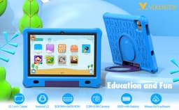 Lipa WQ01 kinder tablet Blue 10.1 inch - Kindertablet vanaf 3 jaar - Kindertablet 10 inch - Tablet kinderen - Android 15 tablet - 64 GB opslag - Groot scherm - Met spellen software - Play store - Ouder bescherming - Bescherming ogen - Met bumper — thumbnail 9