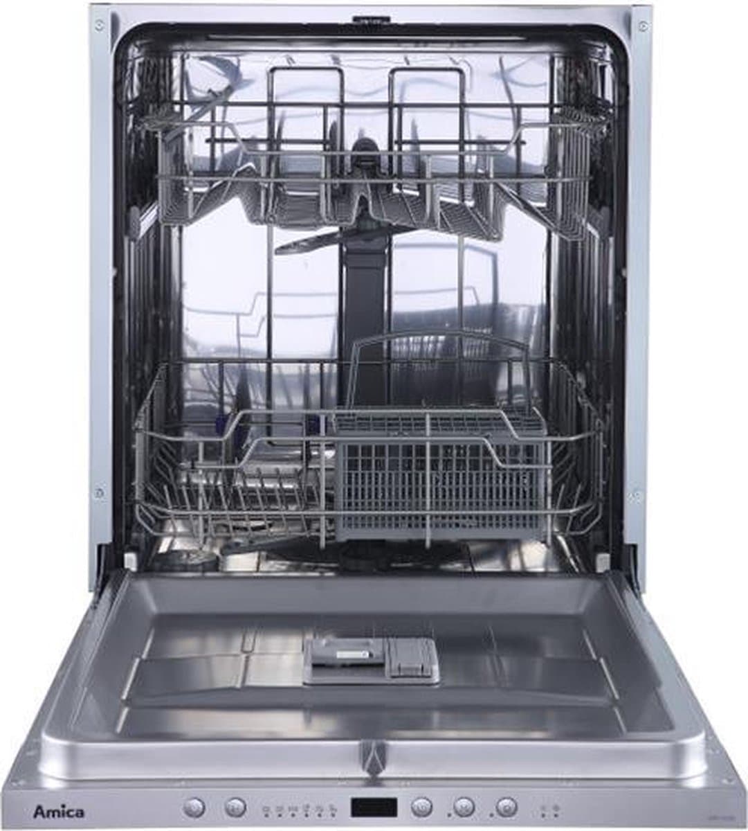 Amica ADF1222S - Inbouw Vaatwasser - 12 Bestekken - Zilver - 6 programma's - Halve ladingfunctie - Startuitstel - Hotair — afbeelding 1