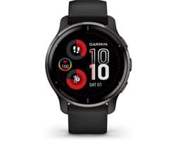 Garmin Venu 2 Plus Health Smartwatch - Amoled touchscreen - 9 dagen batterij - spraakbesturing - Zwart