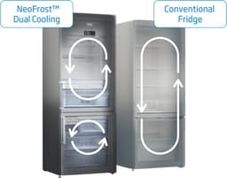 Beko RCNA366K40WN - NeoFrost DUO cooling - Koel- vriescombinatie — thumbnail 9