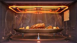Samsung MC35R8058CC/EN - Combi-magnetron - Zwart - PowerGrill Duo - Airfry - Gemakkelijk schoon te houden — thumbnail 5