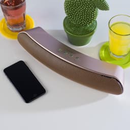 Intempo Curved Bluetooth Metallic Speaker (kleur: roségoud) — thumbnail 3