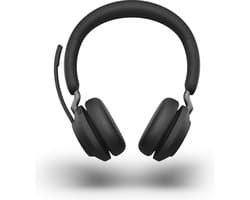 Jabra Evolve2 65 UC Stereo Headset USB-C - UC-gecertificeerd (Zoom, Google Hangout, Avaya, Mitel ...) - Incl. Laadstandaard - Zwart