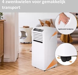 Mobiele Airco - Airconditioning - 9000 BTU - Airco op wielen met Afstandsbediening — thumbnail 9