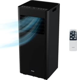 MOA Mobiele Airco - 7.000 BTU - 3-in-1 - Met Afstandbediening - Tot 22m² - Airconditioner met Ontvochtigingsfunctie - Raamafdichtingskit - Zwart — thumbnail 1