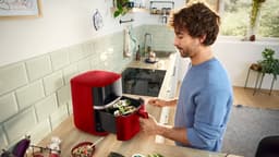 Bosch MAF462R0 Airfryer - Serie 4 - 6,1L - Ontdooifunctie - Dual heating - Warmhoudfunctie - 7 programma's - Tot 4 personen - Dieprood — thumbnail 4