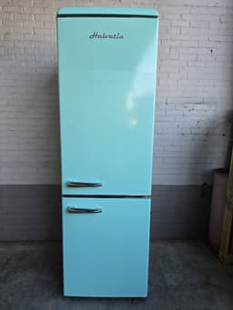 Helvetia Retro Koel-vriescombinatie HRCBGR300PEV1 - Groen - 300L - Led Verlichting - XL - 192cm Hoog — thumbnail 10