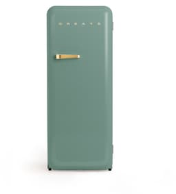 CREATE - Koelkast in retrostijl - Sage - Handvat Goud - FRIDGE RETRO 281L — thumbnail 1