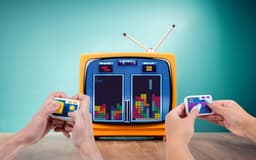 Tetris Duel - TV plug & play - 2 wireless controllers - retro gaming — thumbnail 5