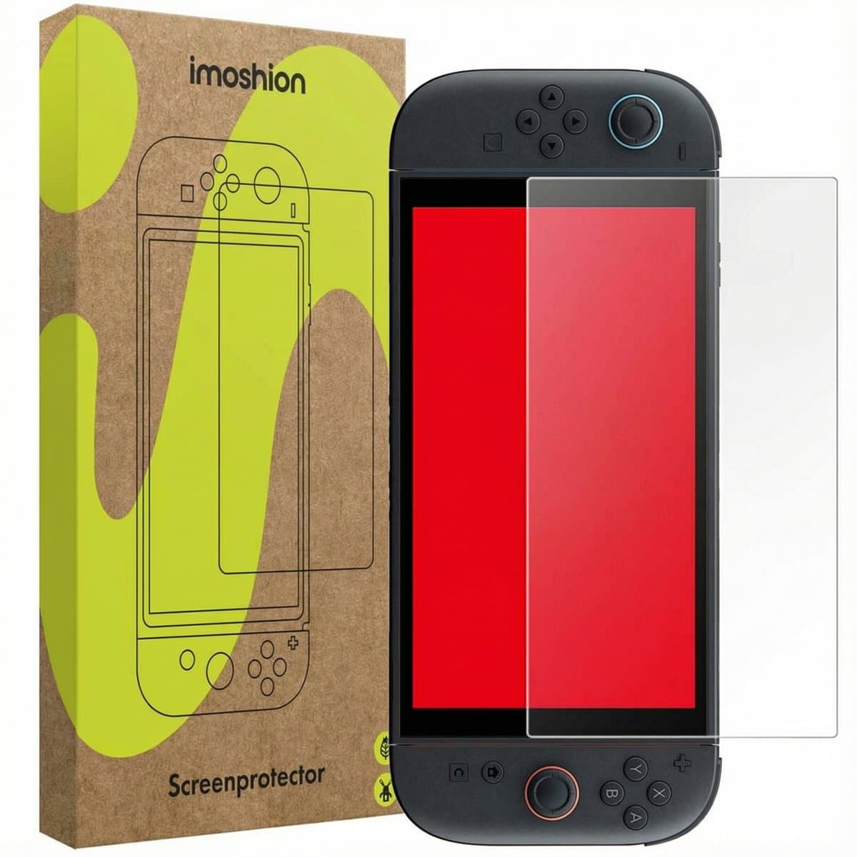 imoshion Screenprotector geschikt voor Nintendo Switch 2 - Gehard Glas, Anti Vingerafdruk Coating, Krasbestendig en UV Werend - Accessoires — afbeelding 1