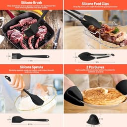 Heteluchtfriteuse accessoires geschikt Voor Philips Dual Basket Airfryer 3000-serie 6L/3L - 22 stuks Airfryer siliconen vorm accessoireset - grillrooster, cake broodvorm geschikt voor Philips Airfryer Dual Basket 3000 Series NA350 — thumbnail 3