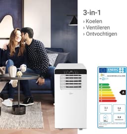 Mobiele Airconditioner tot 25 m² | Koeler & Ontvochtiger met Natuurlijk Koudemiddel | 7.000 BTU/h | Voor Thuis & Kantoor — thumbnail 5