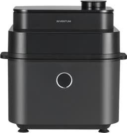 Inventum GF730HLDB Airfryer XXL - 7,3L - Crispy- & stoomfunctie - Kijkvenster - 8 programma's - 80-200 °C - PFAS-vrij - Tot 6 personen - Grijs/Zwart — thumbnail 3