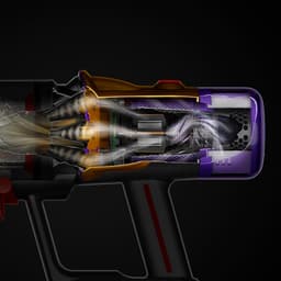 Dyson V12s Detect Slim Submarine - Steelstofzuiger met dweilfunctie - Nikkel/Geel - 140 Air Watts - HEPA-filtratie — thumbnail 4