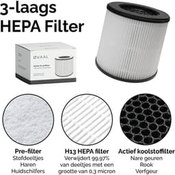 Øvaal HEPA13 Luchtfilter + Koolstoffilter - Geschikt Voor Øvaal Skån Luchtreiniger - Air Purifier - 250 m³/u — thumbnail 2
