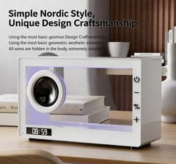 Bluetooth-luidspreker - Transparante visualiseerbare zwevende luidspreker - Kleine outdoor en indoor luidspreker met superzware bas - Bureaubladornament — thumbnail 4