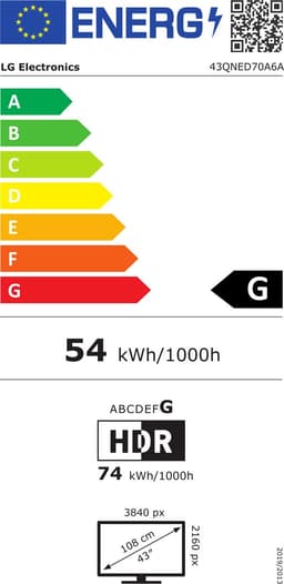 LG QNED 43” 4K Smart TV - Zwart | α7 Gen8 AI-processor | 4K Super Upscaling | webOS 25 | HDR10 & HLG | AI Magic Remote — thumbnail 2