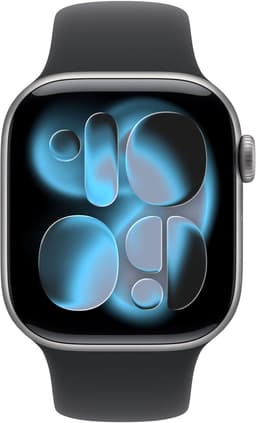 Apple Watch 11 - Wifi - 42mm - Space Grey Aluminium Case with Black Sport Band - M/L — thumbnail 2