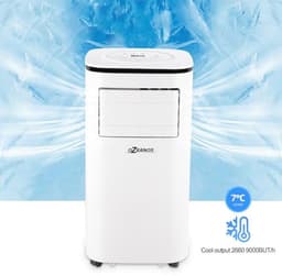 OZEANOS OT-AC-9000 Mobiele AC airconditioner met koelvermogen tot 9000 BTU/h, stille werking onder 65 dB, timer- en slaapfunctie, koelventilator- en ontvochtigingsmodus voor ruimtes tot 90 m3 — thumbnail 7