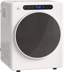HOMCOM Laundry Dryer Edelstahl, ABS 49L x 43B x 61H cm Weiß — thumbnail 1
